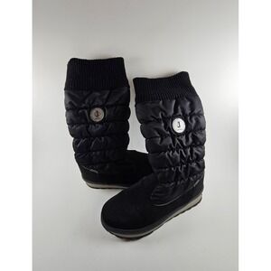 Jog Dog Puffer Puffy Boot. Size US 9.5 EUR 40 St. Anton Black Mid Calf Winter